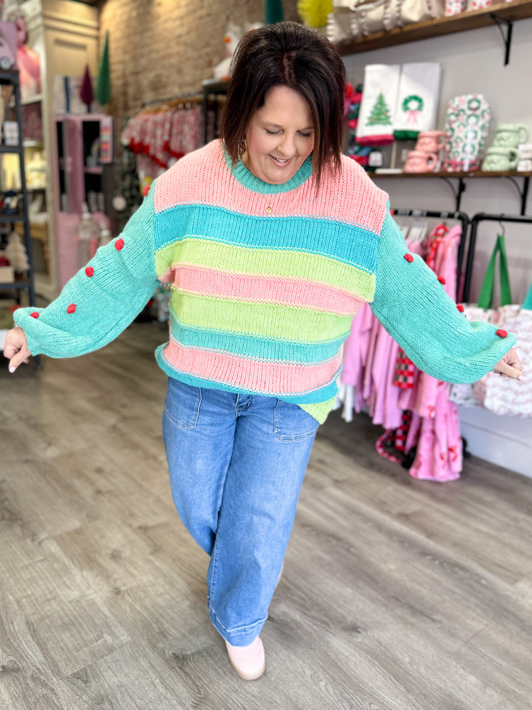 The Lilly Sweater - Emerald Mix