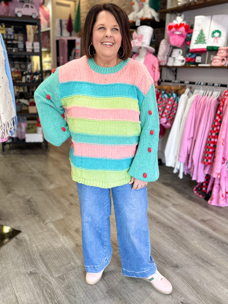 The Lilly Sweater - Emerald Mix