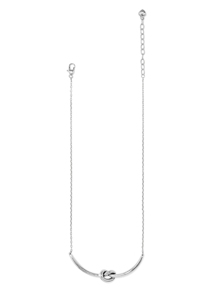 Brighton Interlok Single Knot Silver Necklace