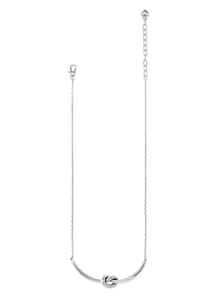 Brighton Interlok Single Knot Silver Necklace