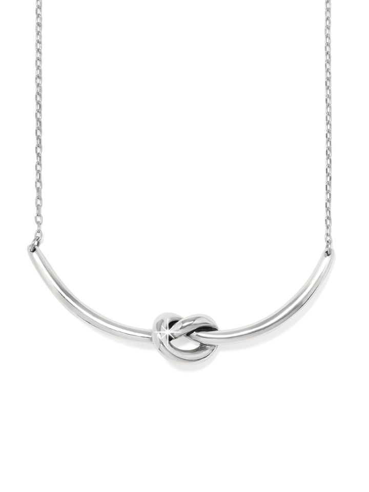 Brighton Interlok Single Knot Silver Necklace
