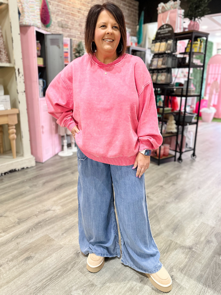 The Claire Bottoms - Washed Denim