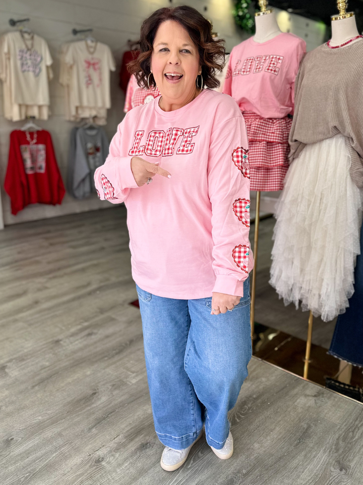 The Love Top - Pink Gingham