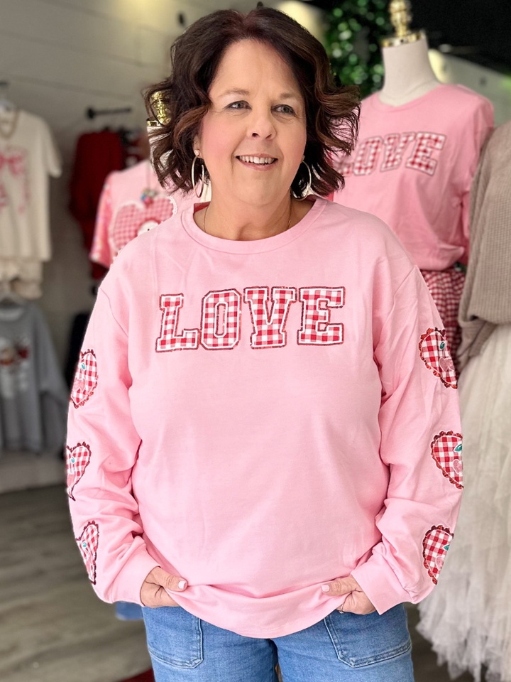 The Love Top - Pink Gingham