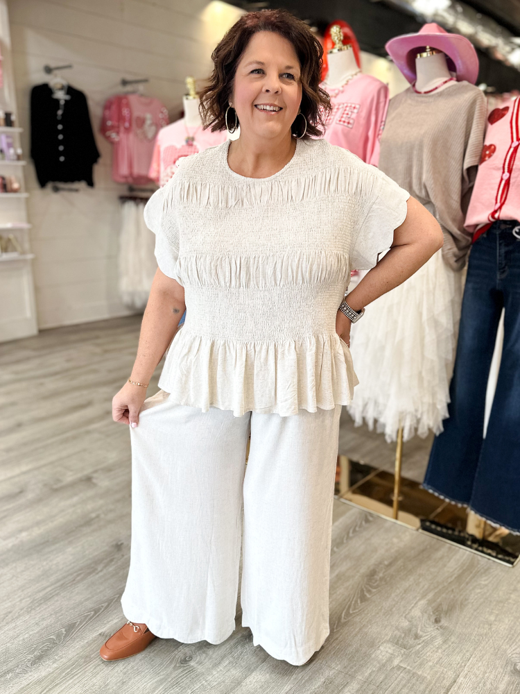 The Chloe Top - Oatmeal