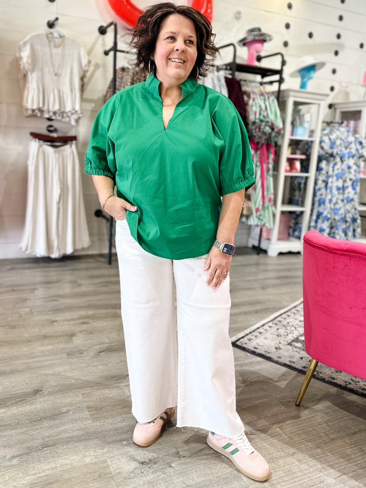 The Ella Top - Green