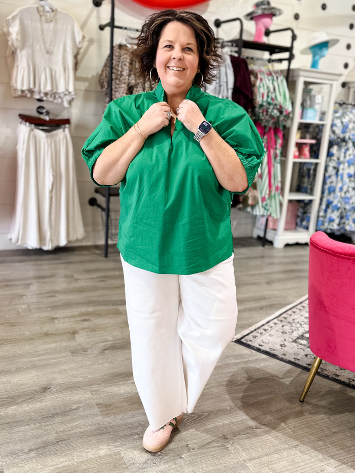 The Ella Top - Green