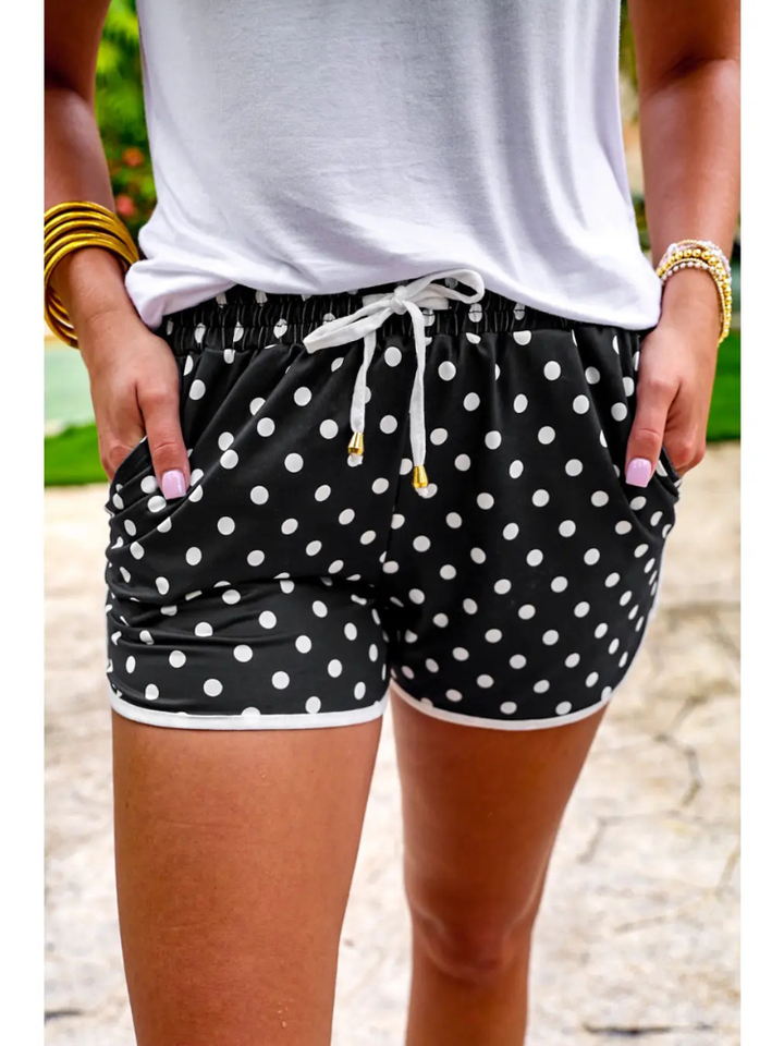 Drawstring Everyday Short -  Polka Dot