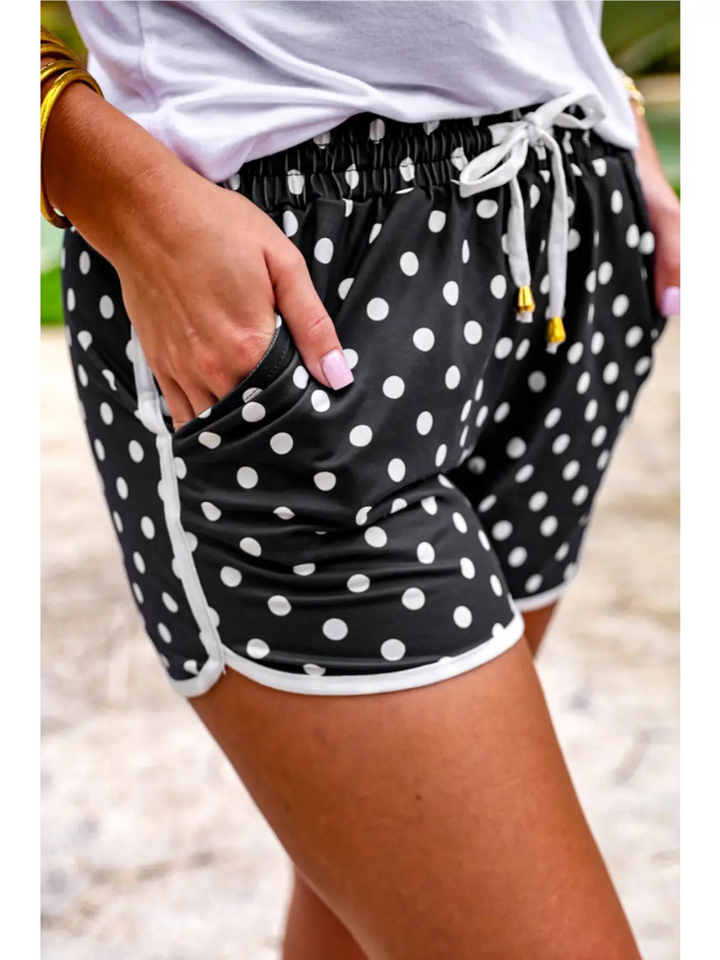 Drawstring Everyday Short -  Polka Dot