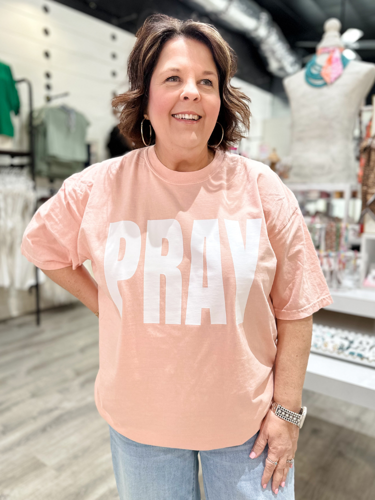 Pray Tee - Peachy Tan