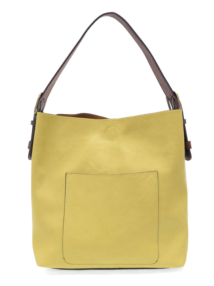 Joy Susan Classic Hobo Handbag- Limoncello / Coffee