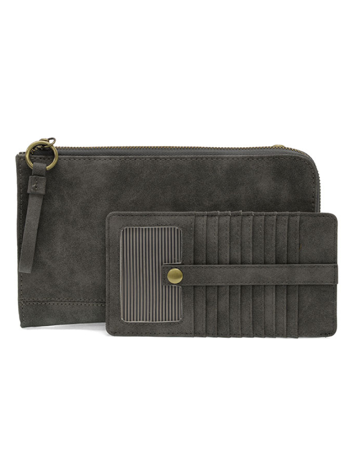 Joy Susan Karina Convertible Wristlet & Wallet - Black