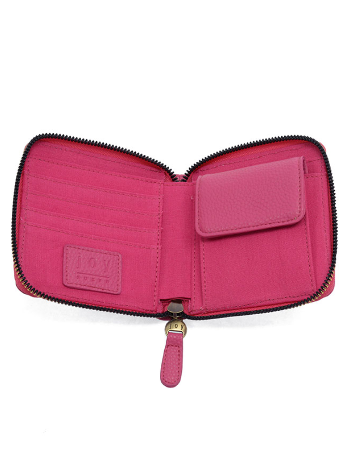 Joy Susan Palmer Square Zip Around Wallet - Magenta