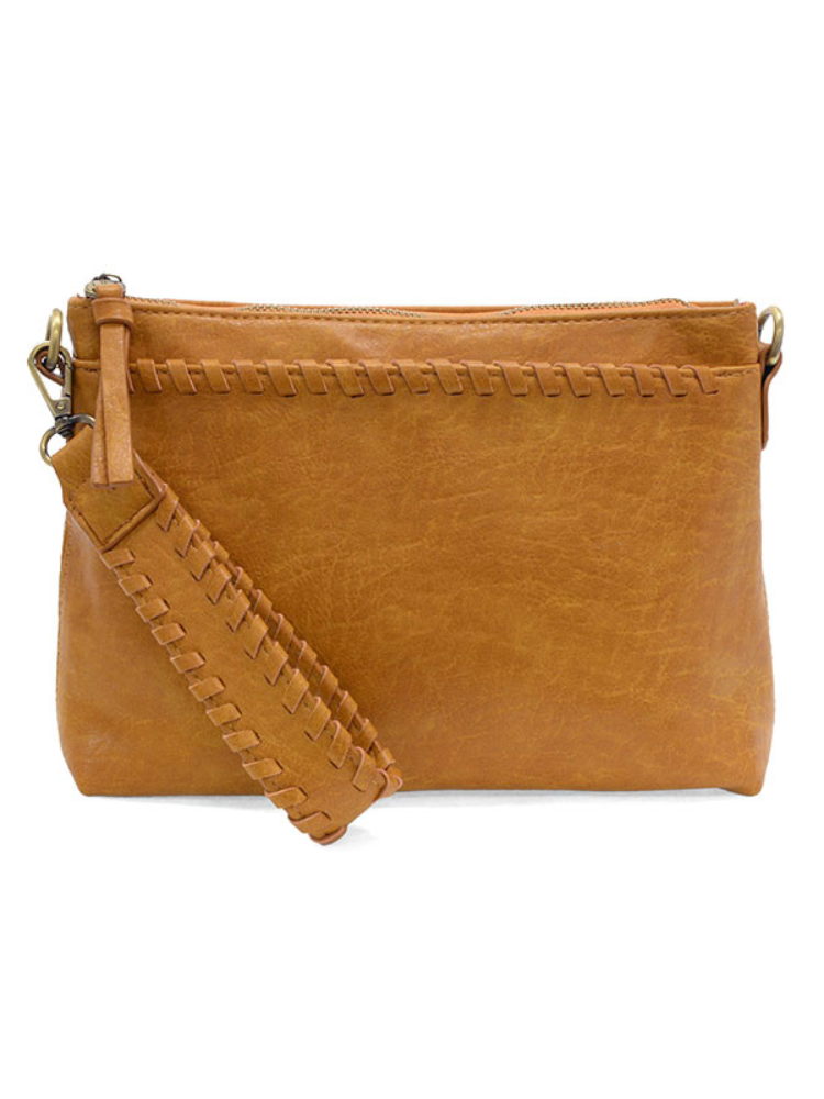 Joy Susan Oakleigh Whipstitch Crossbody - Whiskey