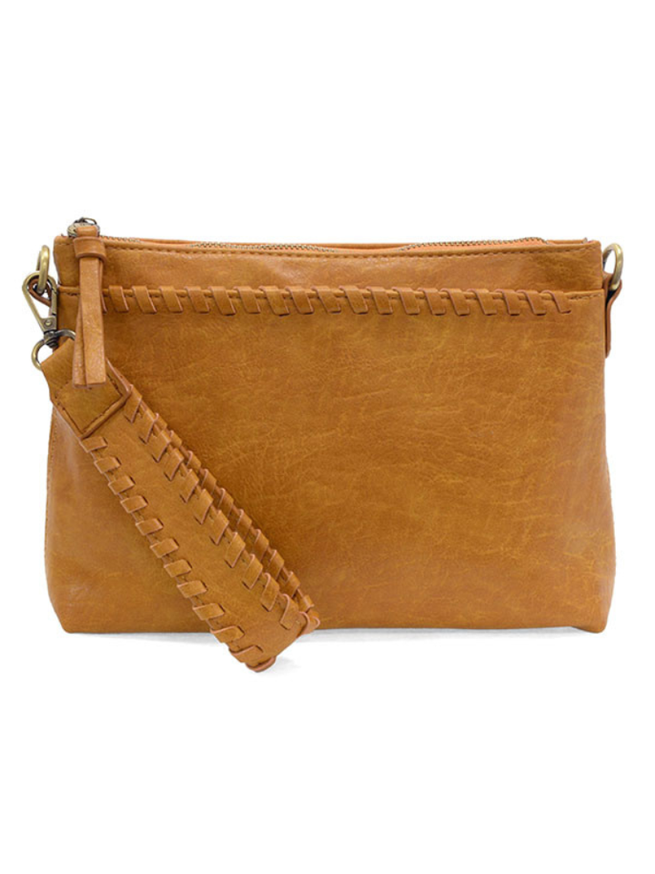 Joy Susan Oakleigh Whipstitch Crossbody - Whiskey