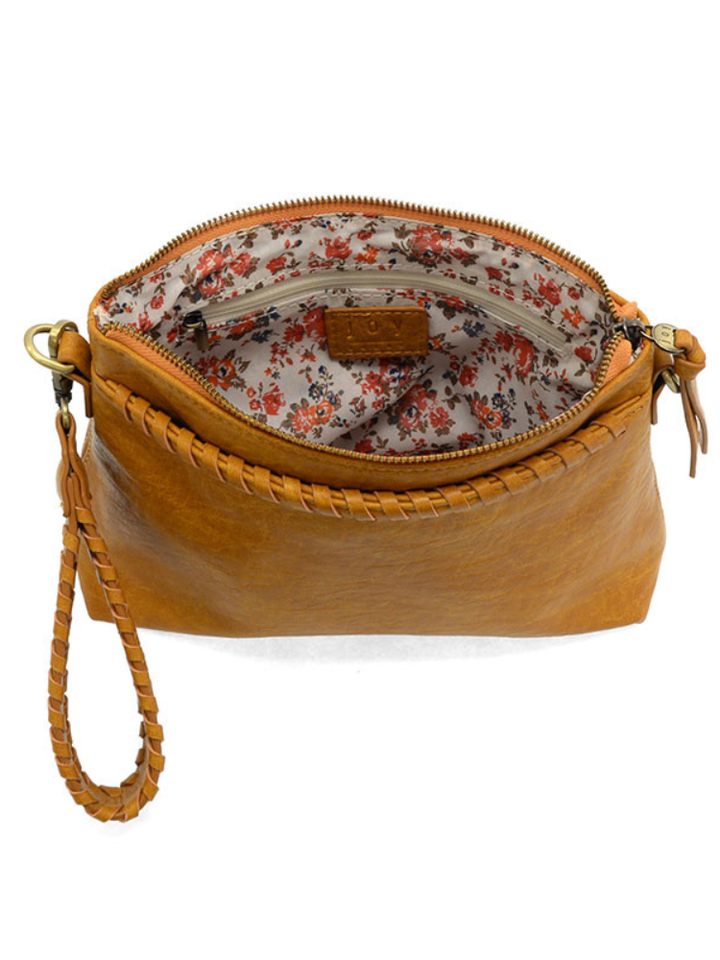 Joy Susan Oakleigh Whipstitch Crossbody - Whiskey