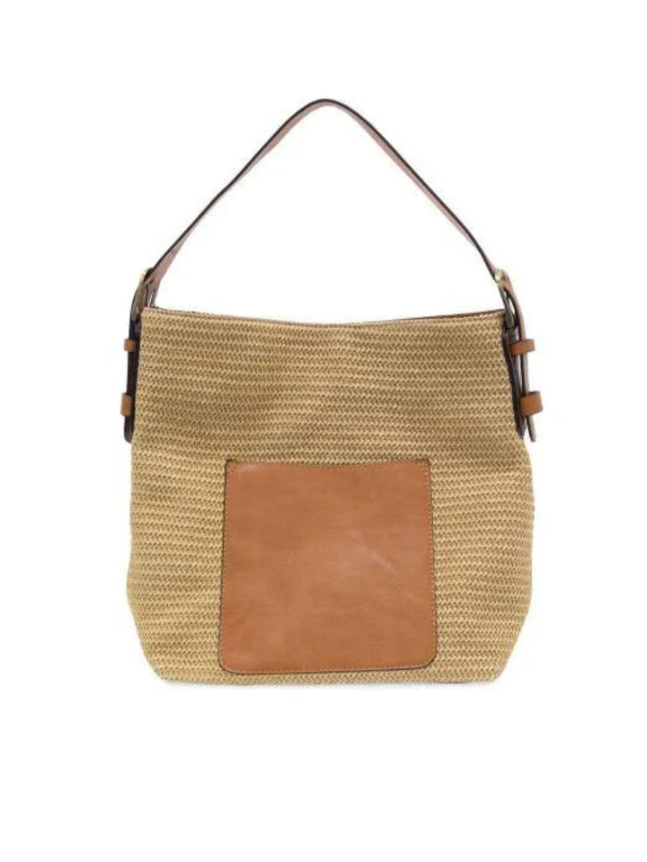 Joy Susan Classic Hobo Handbag- Natural Straw