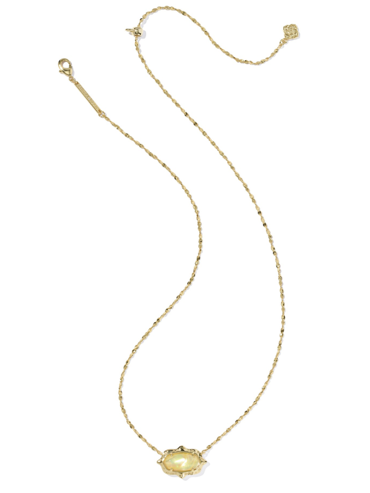 Kendra Scott Elisa Scallop Frame Necklace - Yellow &amp; Gold