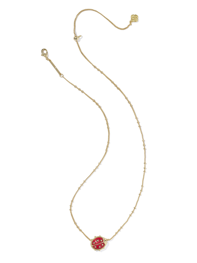 Kendra Scott Ladybug Pendant Necklace - Gold &amp; Red