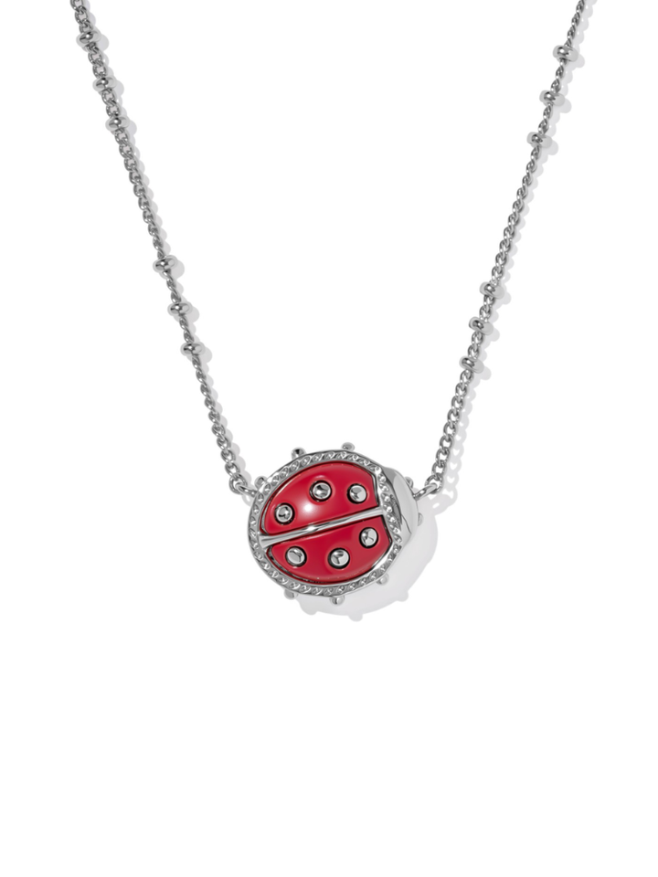 Kendra Scott Ladybug Pendant Necklace - Red &amp; Silver