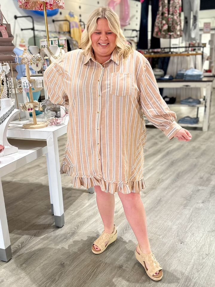 The Zoe Dress - Latte