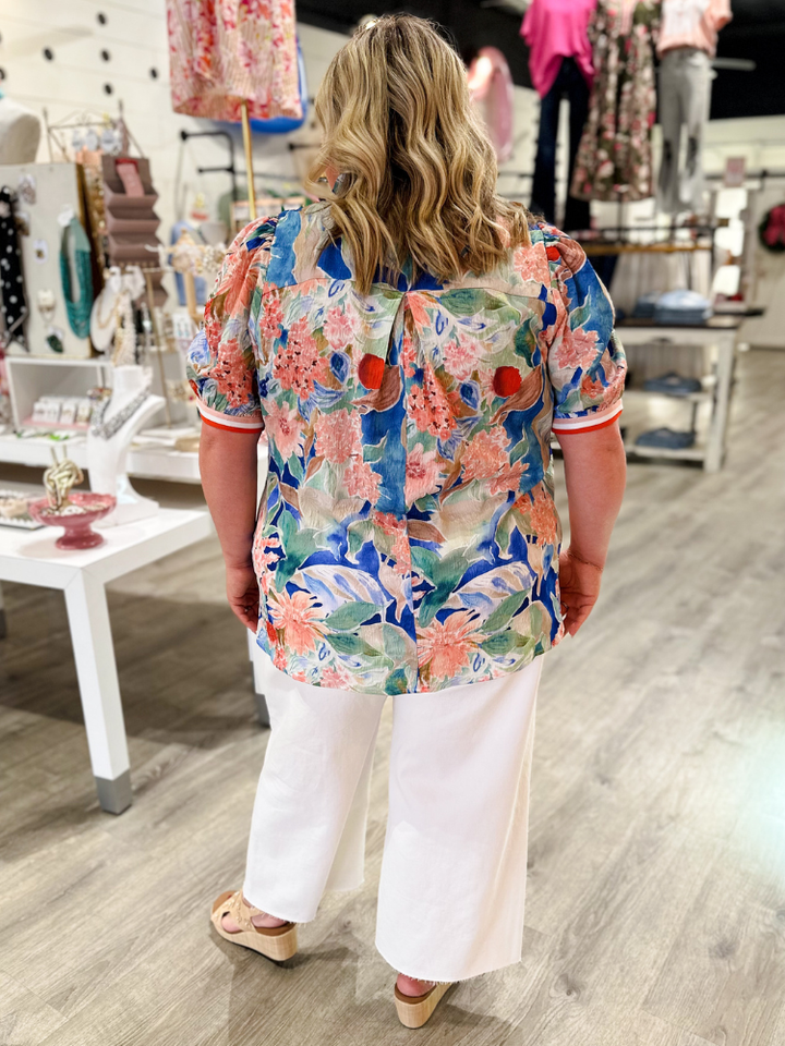 The Bree Top - Blue Mix