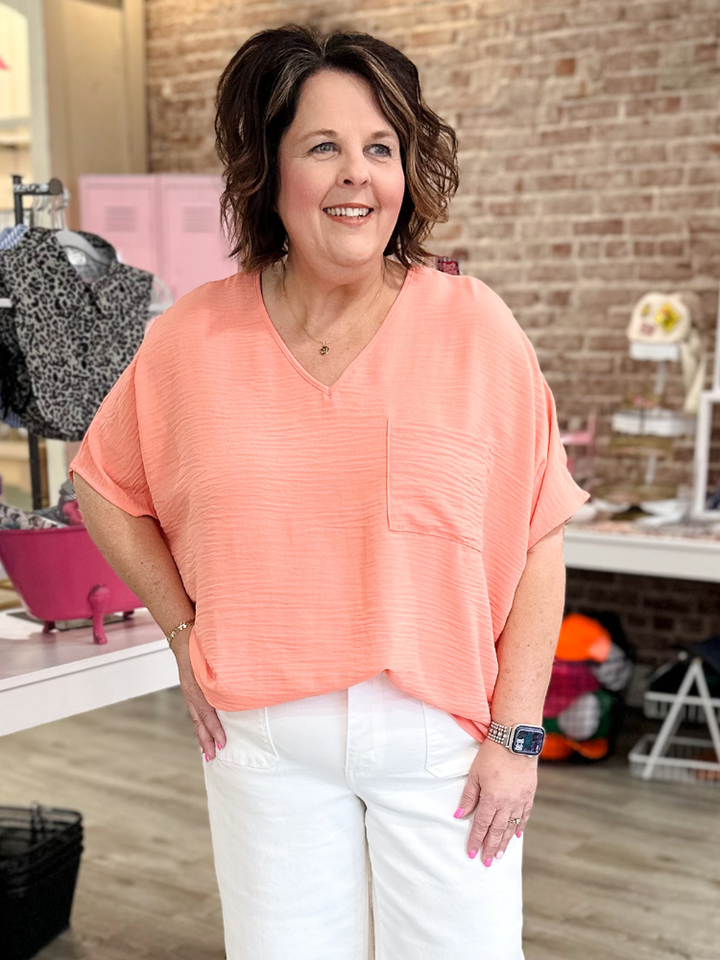 The Lizzy Top - Coral