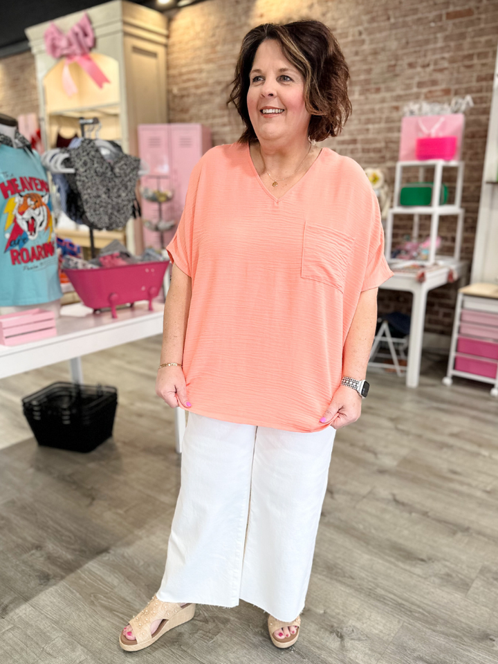 The Lizzy Top - Coral