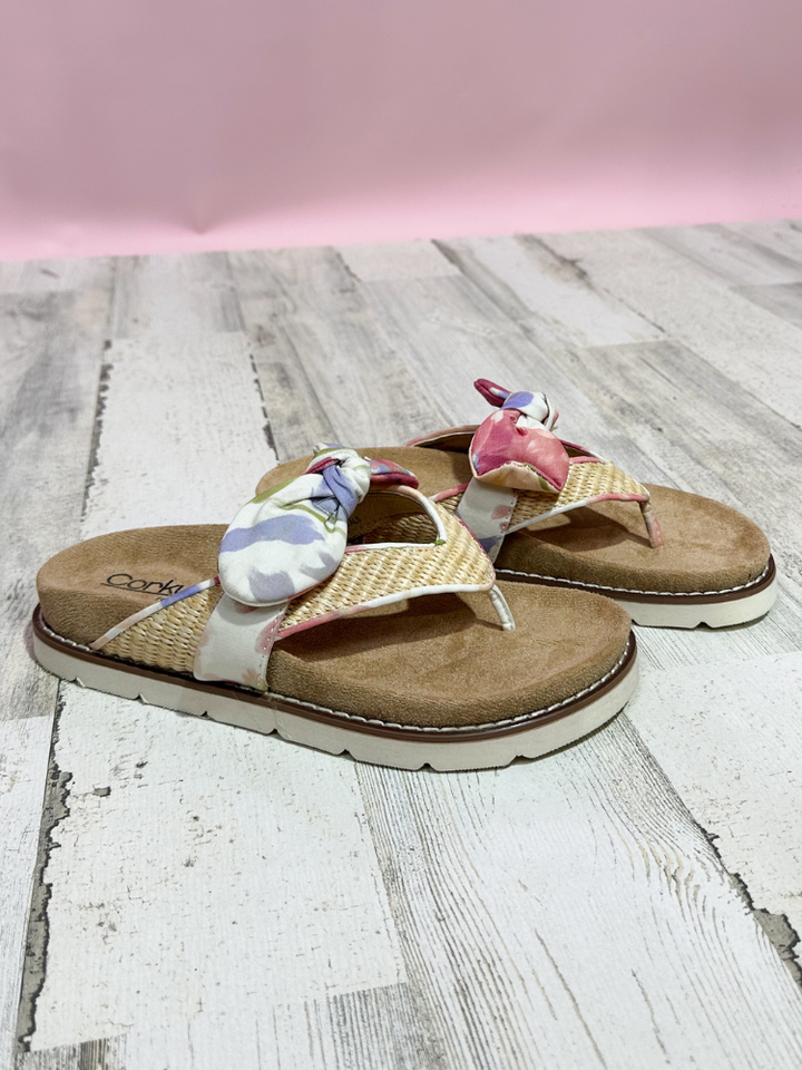 Never Settle Sandal - Floral