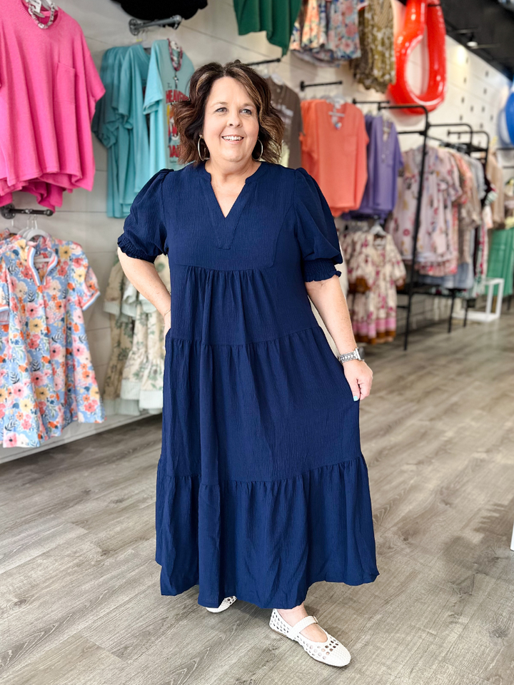 The Hope Dress - Navy