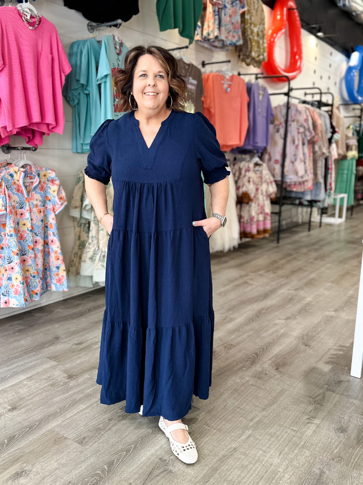The Hope Dress - Navy