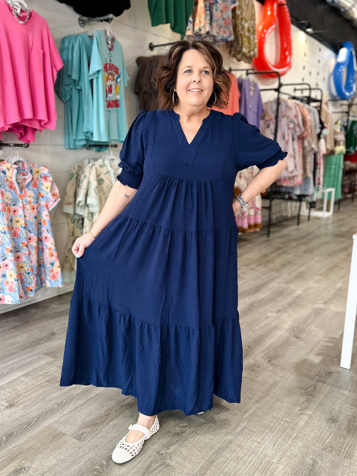 The Hope Dress - Navy