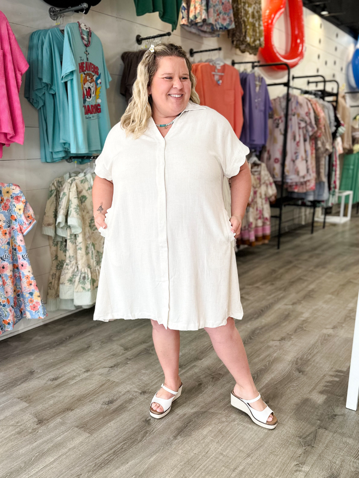 The Joy Dress - Oatmeal