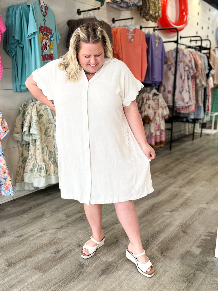 The Joy Dress - Oatmeal