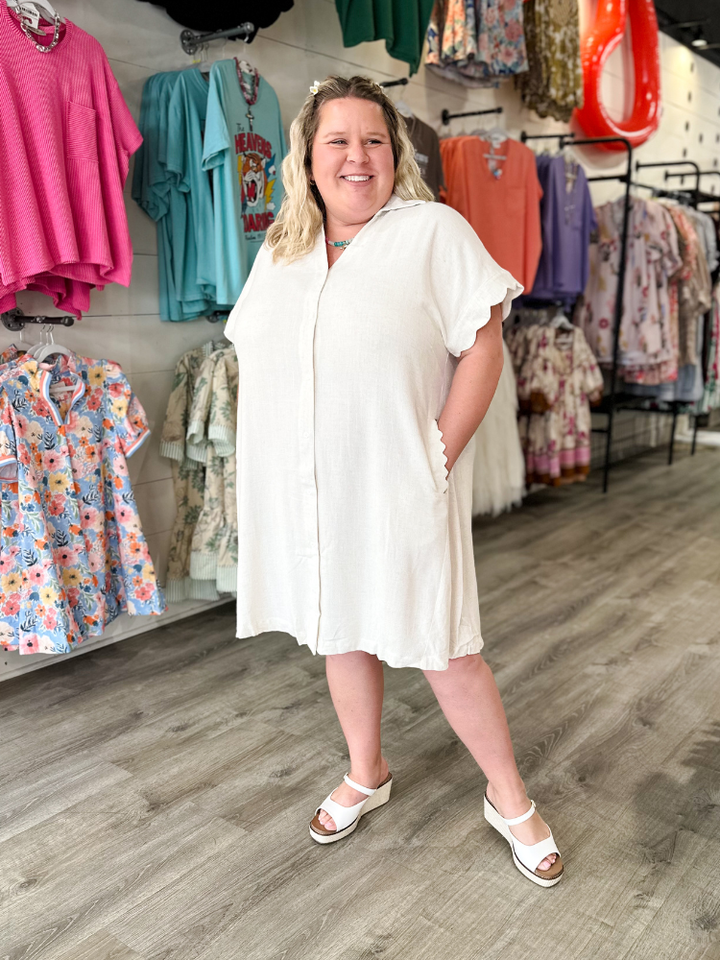 The Joy Dress - Oatmeal