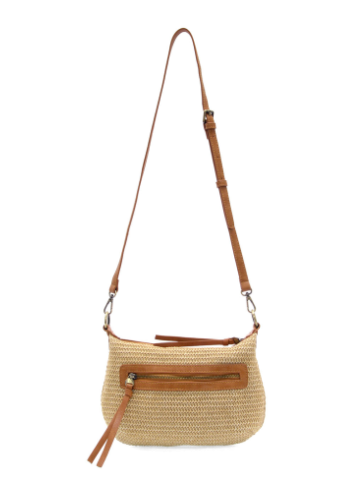 Joy Susan Effie Natural Straw W/ Braided Strap