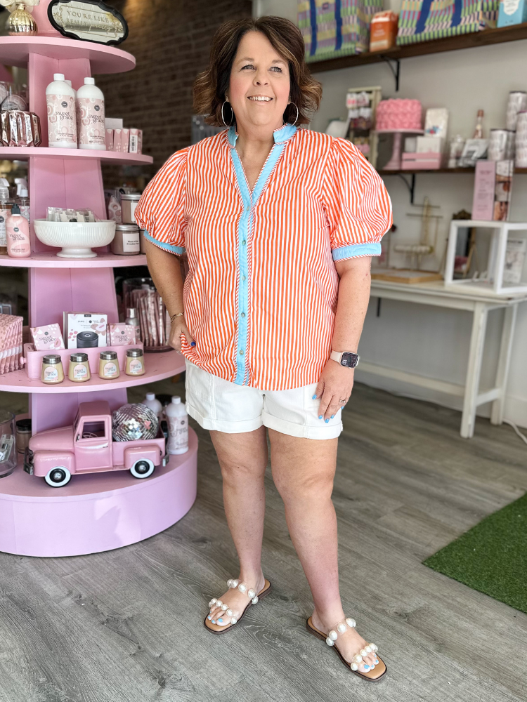 The Skylar Top - Orange
