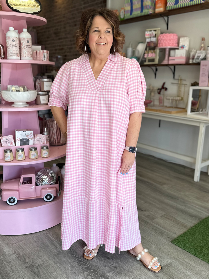 The Quinn Dress - Peony Pink