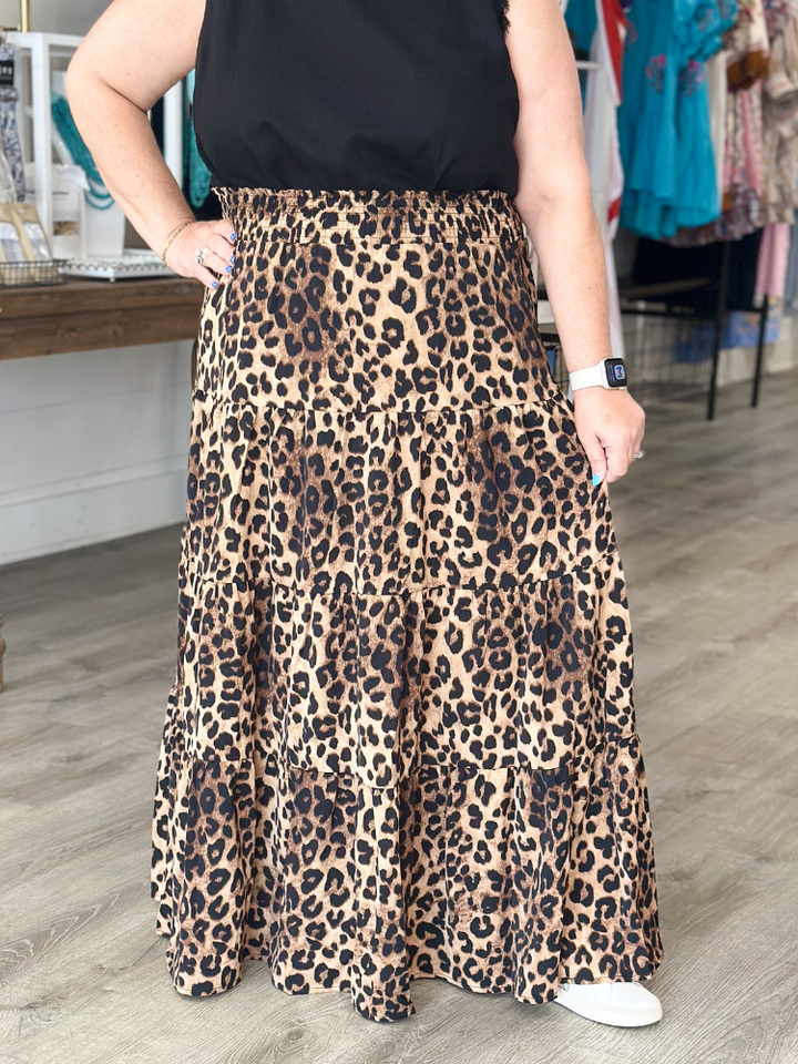 The Roxy Skirt - Leopard