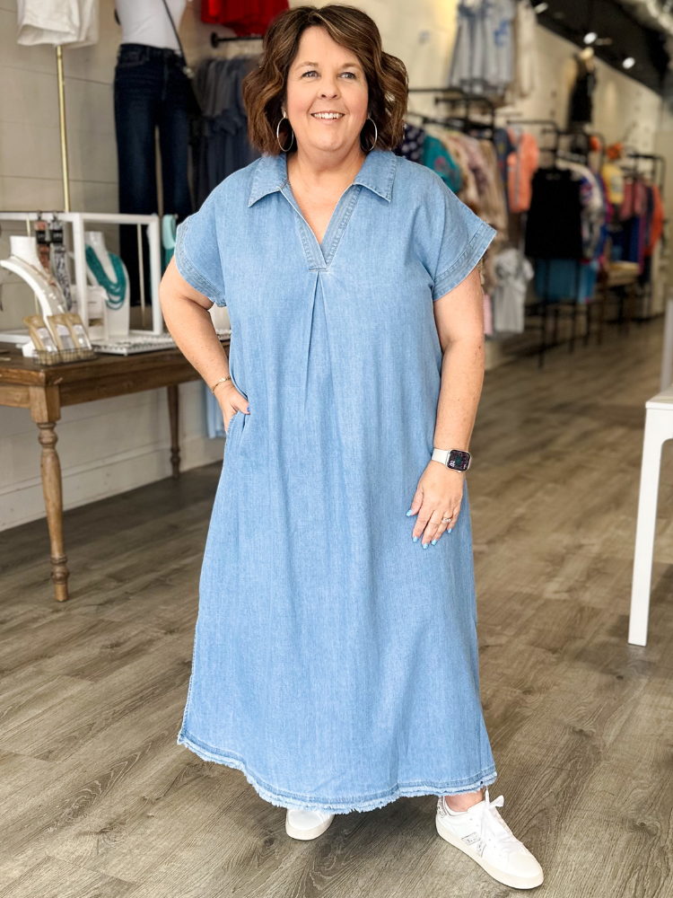 The Valley Dress - Light Denim