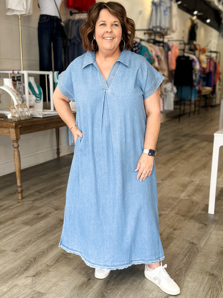 The Valley Dress - Light Denim