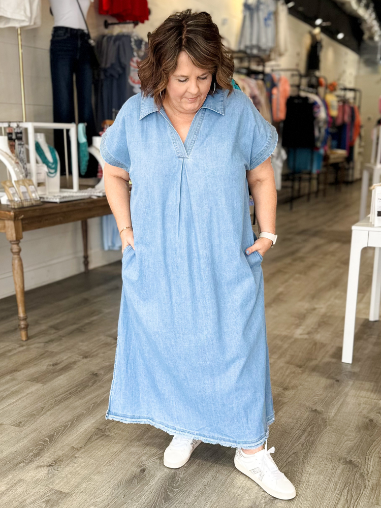 The Valley Dress - Light Denim