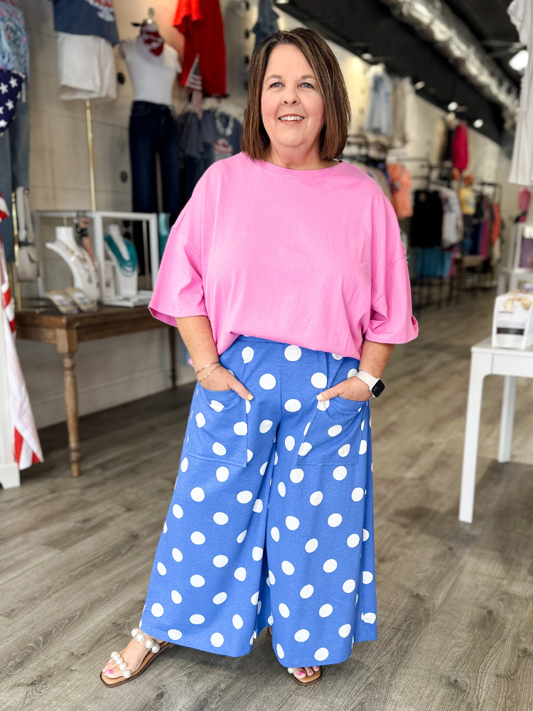 The Nova Bottoms - Azure Blue/White