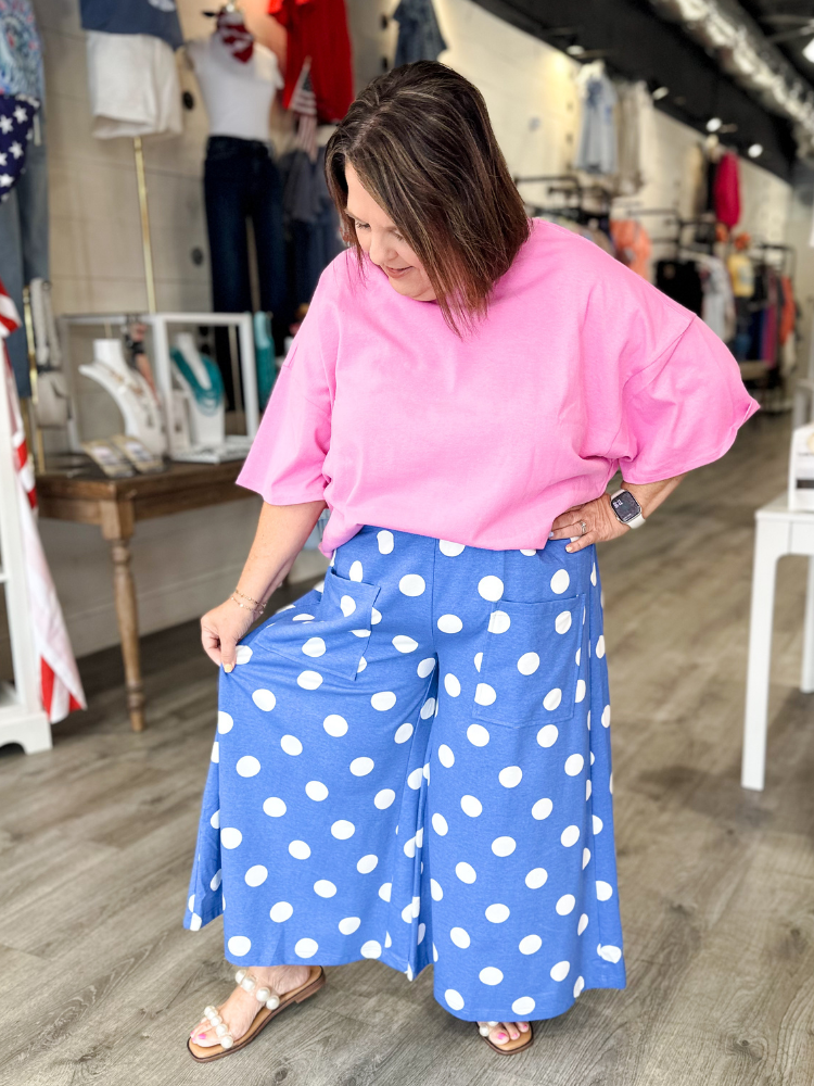 The Nova Bottoms - Azure Blue/White