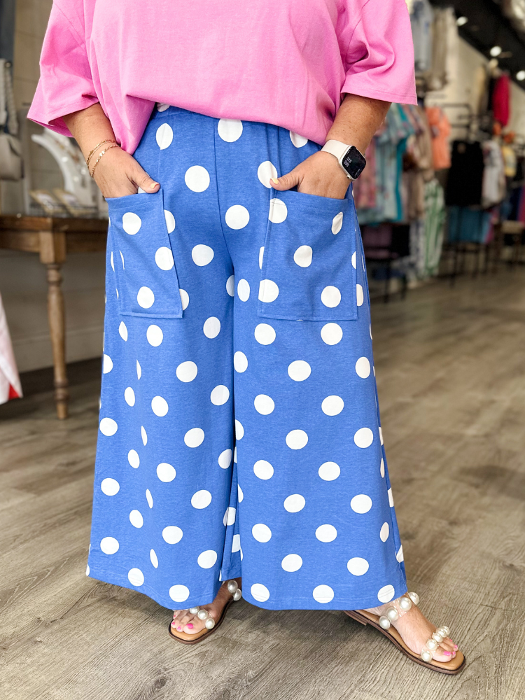 The Nova Bottoms - Azure Blue/White