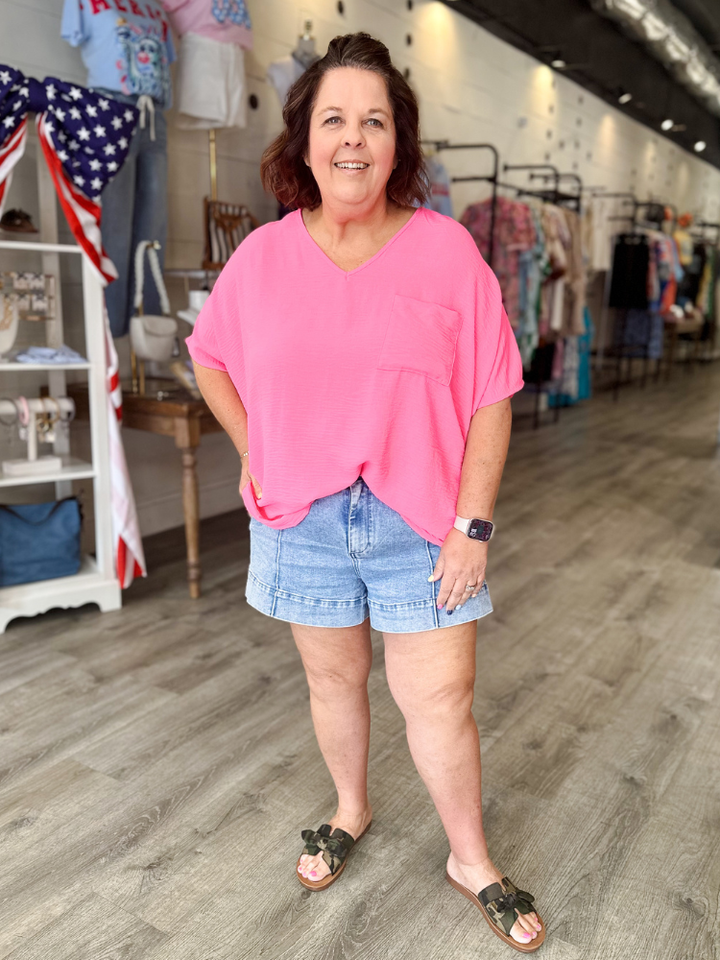 The Lizzy Top - Neon Fuschia