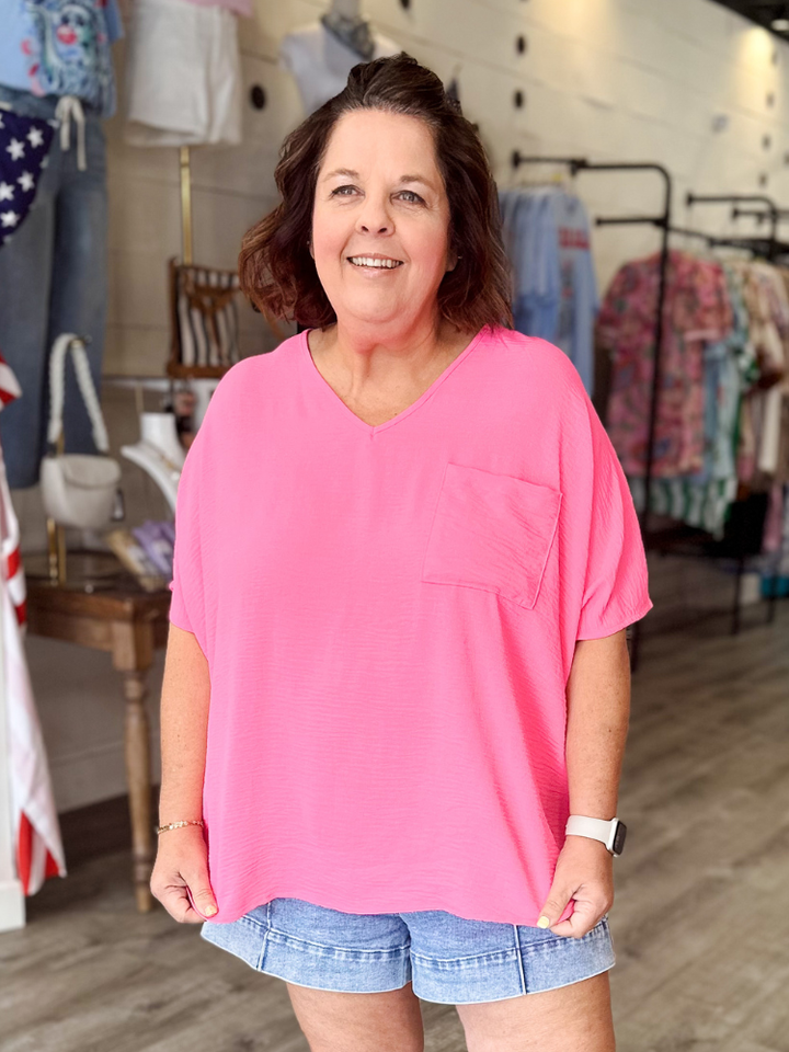The Lizzy Top - Neon Fuschia