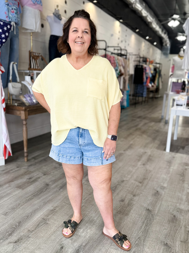 The Lizzy Top - Butter Yellow