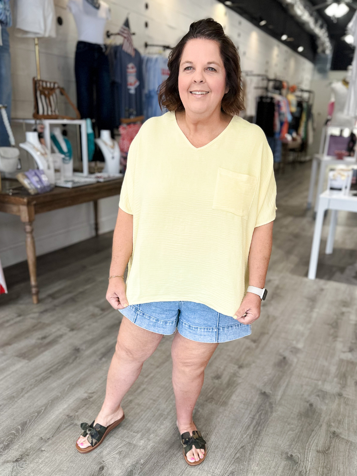 The Lizzy Top - Butter Yellow