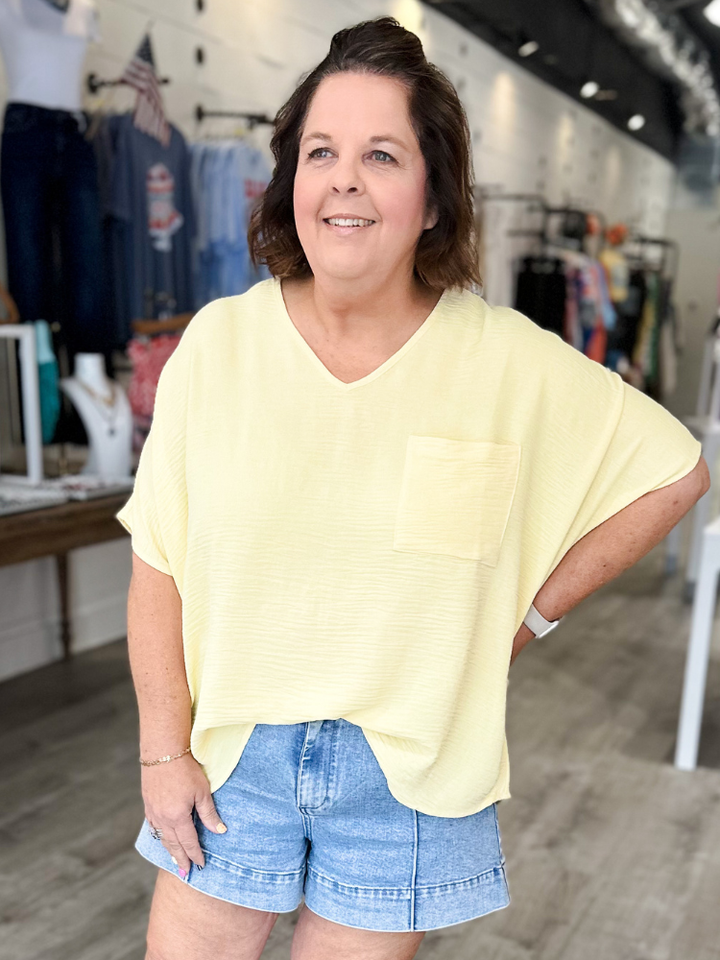 The Lizzy Top - Butter Yellow